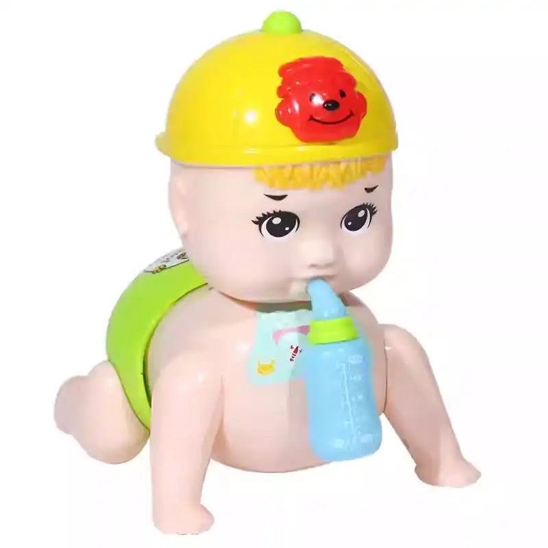 Interactive Crawling Baby Doll - Educational Sensory Toy for Infants & Toddlers - animated-plush